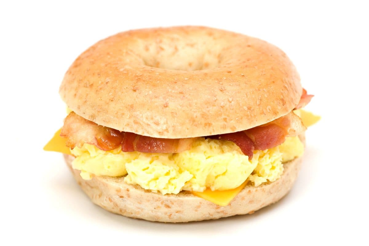 Egg, Bacon and Cheese Bagel