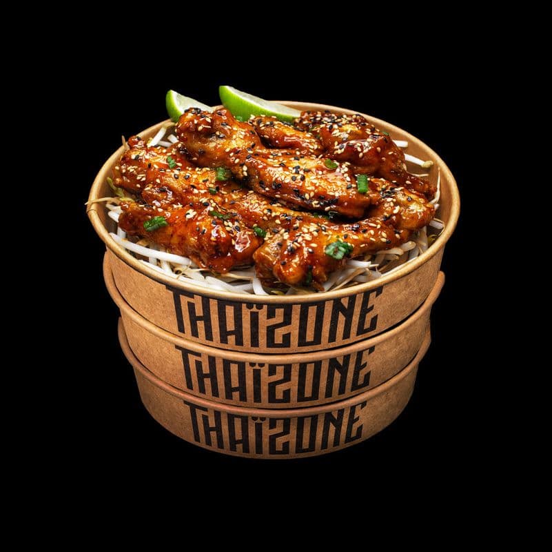 Superbol 18 Ailes de poulet, 12 Dumplings Frits et 260g de poulet Tao / Superbol