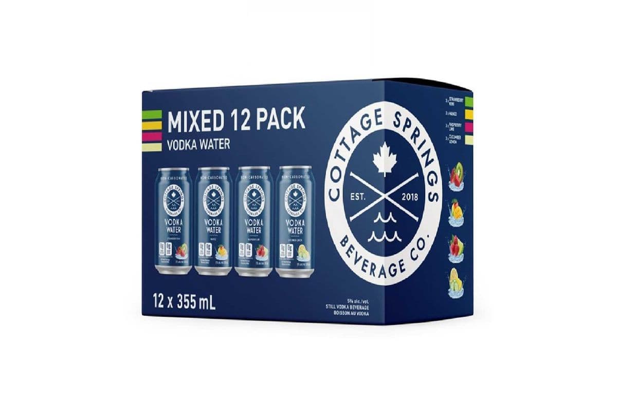 Cottage Springs Vodka Water Variety (12 x 355ml )