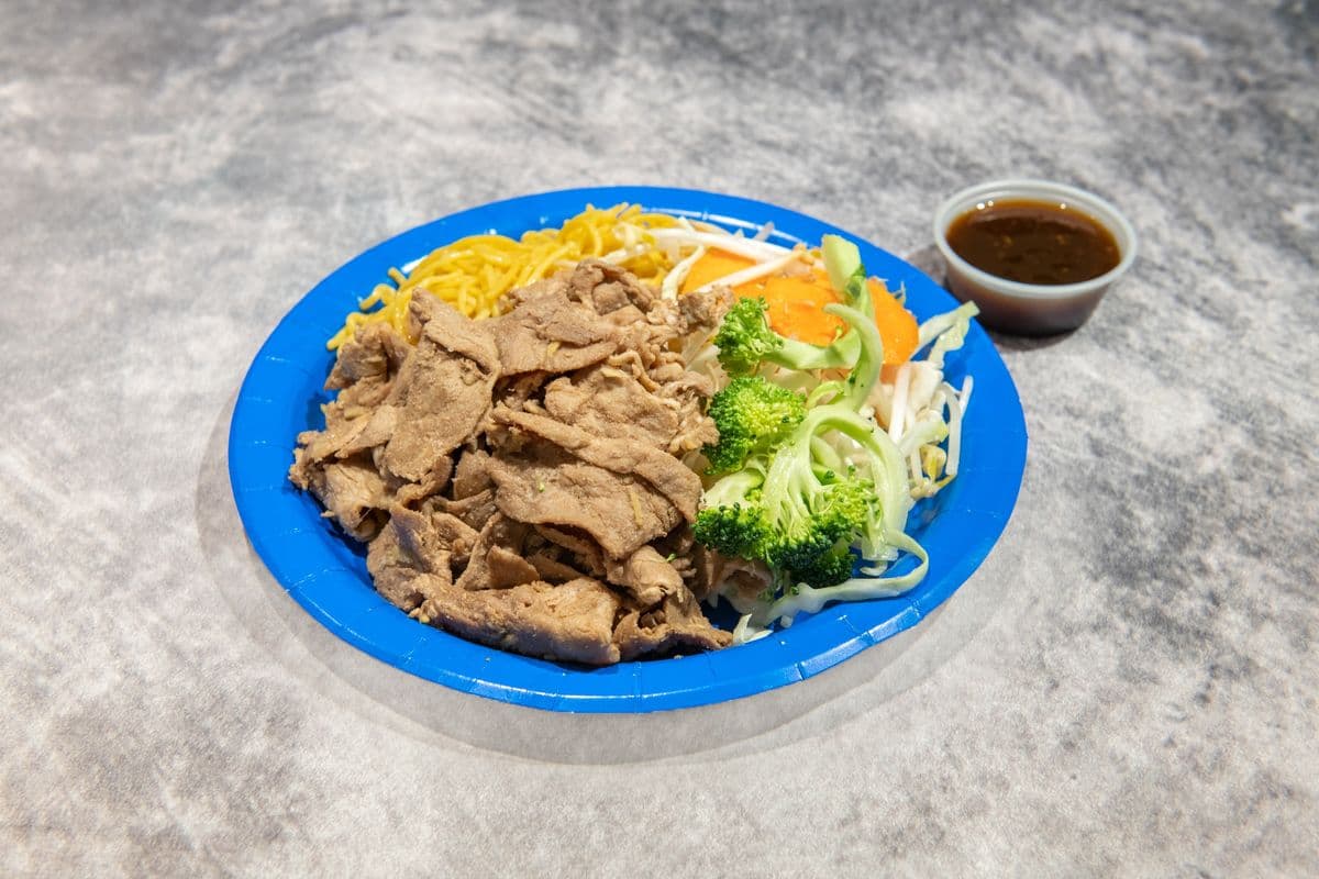 6. Teriyaki Pork, Noodle, and Vegetables