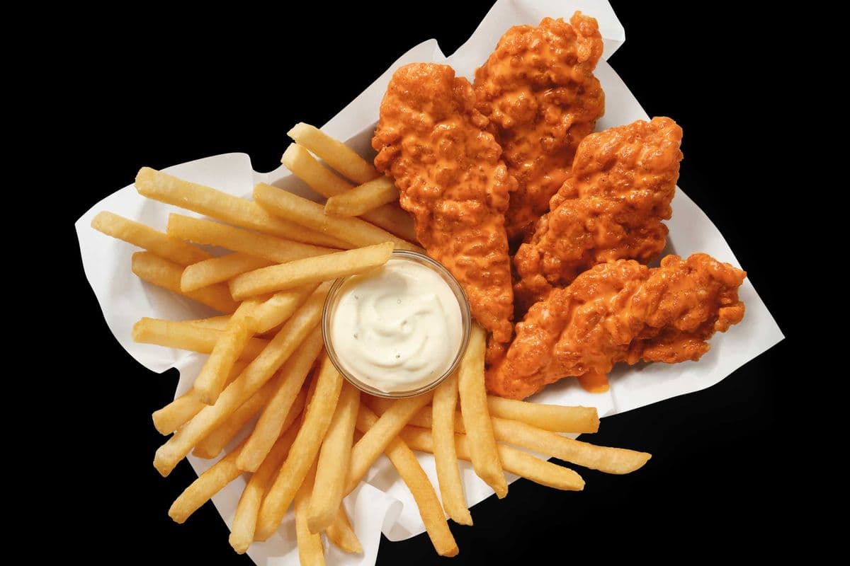 Buffalo Sauced & Tossed Chicken Strips Basket