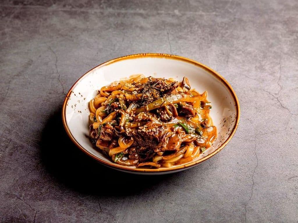 Stir-Fried Beef Udon