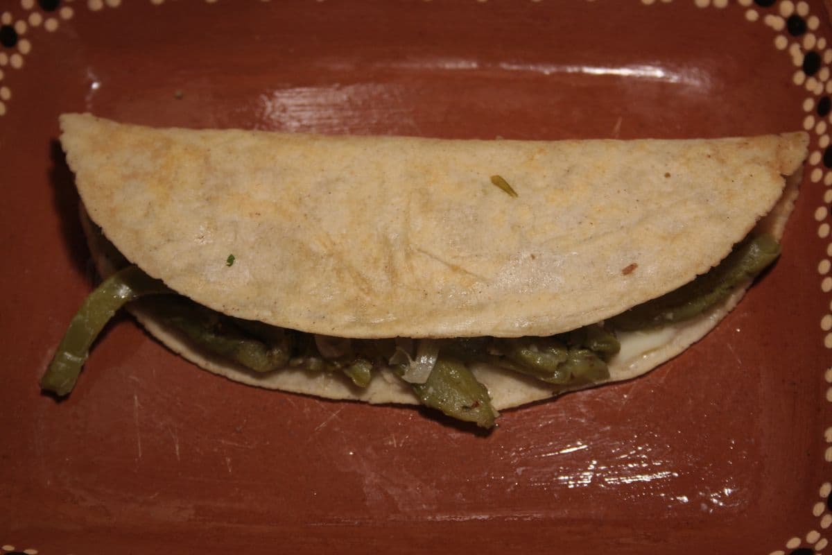 Quesadilla aux feuilles de cactus / Cactus Quesadilla