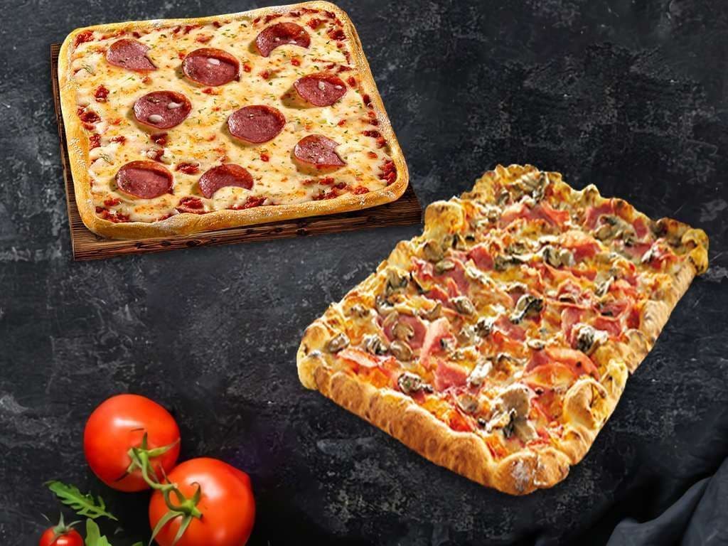 2 for 1 Square Medium Pizza