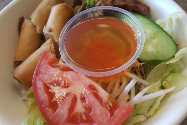 08. Vermicelli with Spring Rolls