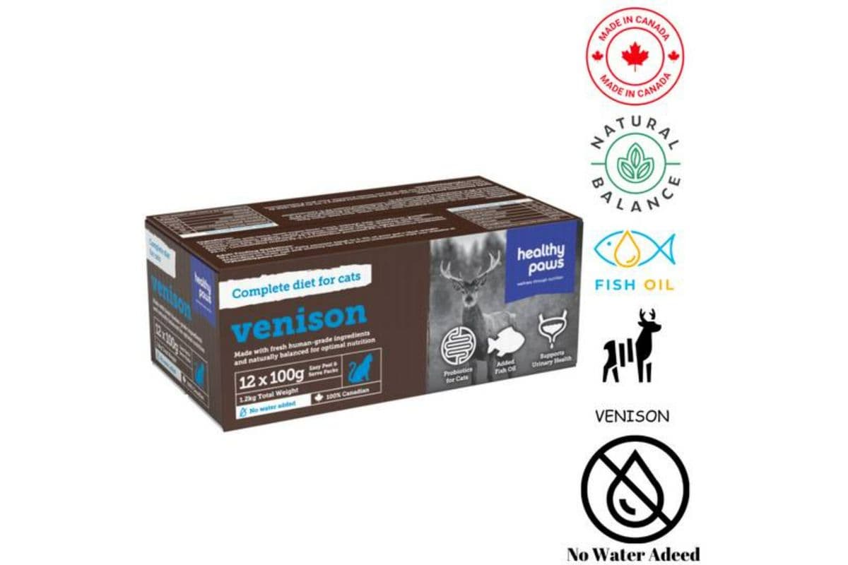 Healthy Paws Feline Complete Dinner Venison (100 g)