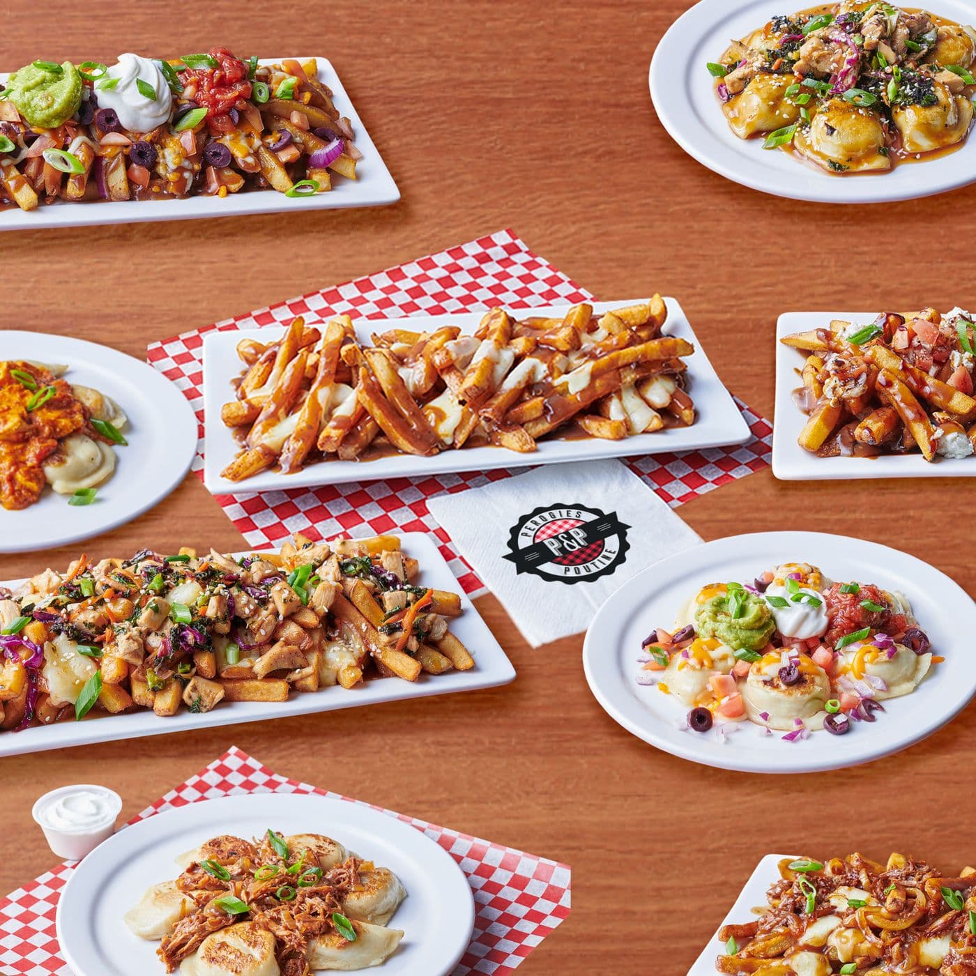 Perogies and Poutine