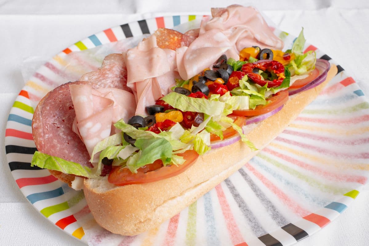 8. Foot-long Capilano Italiano Panini (Pepper, Gypsy, and Hungarian salami with Mortadella)