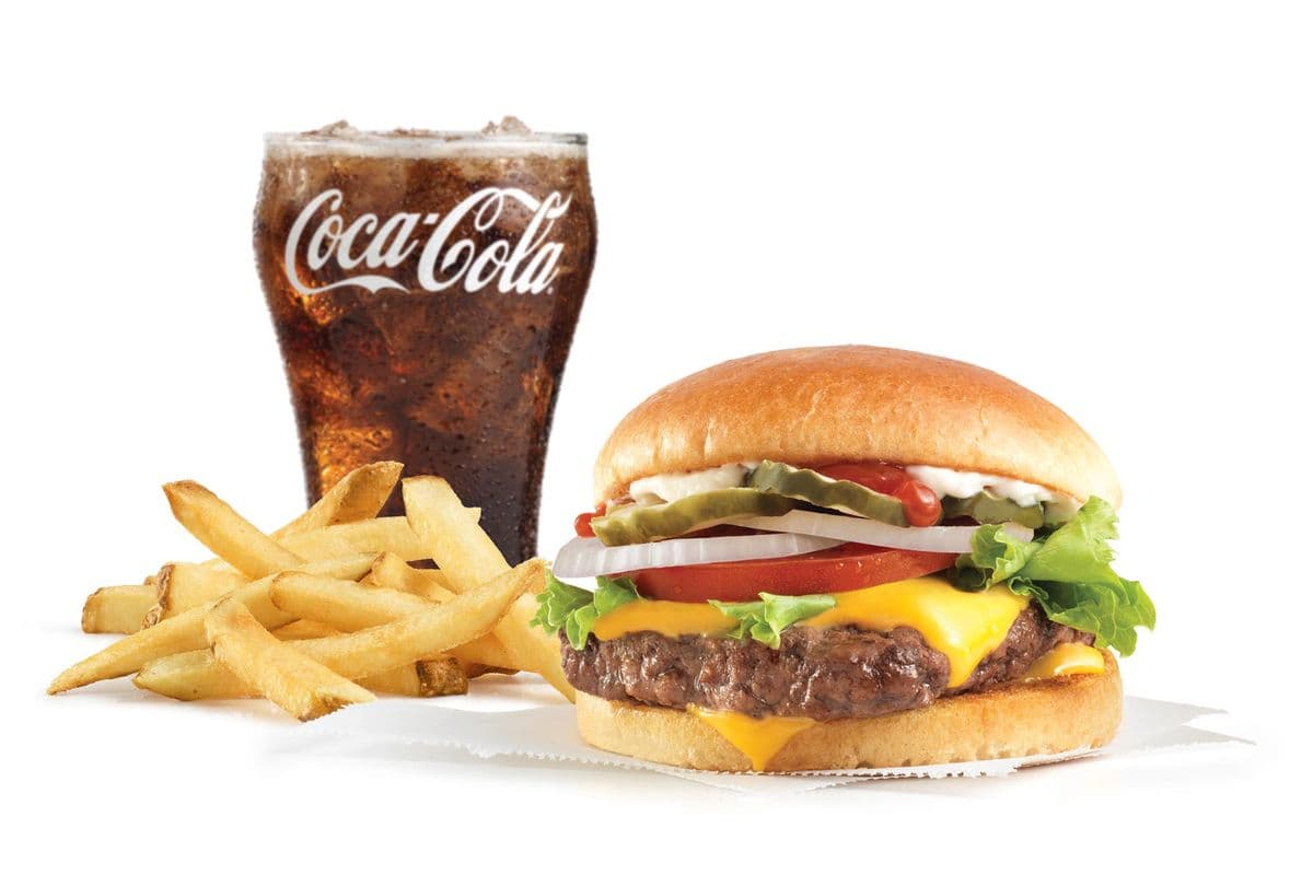 Combo hamburger fromage simple® de Dave / Dave's Single® with Cheese Combo (Cals: 780-1200)