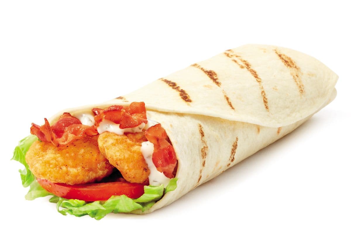 Wrap poulet, bacon et sauce ranch