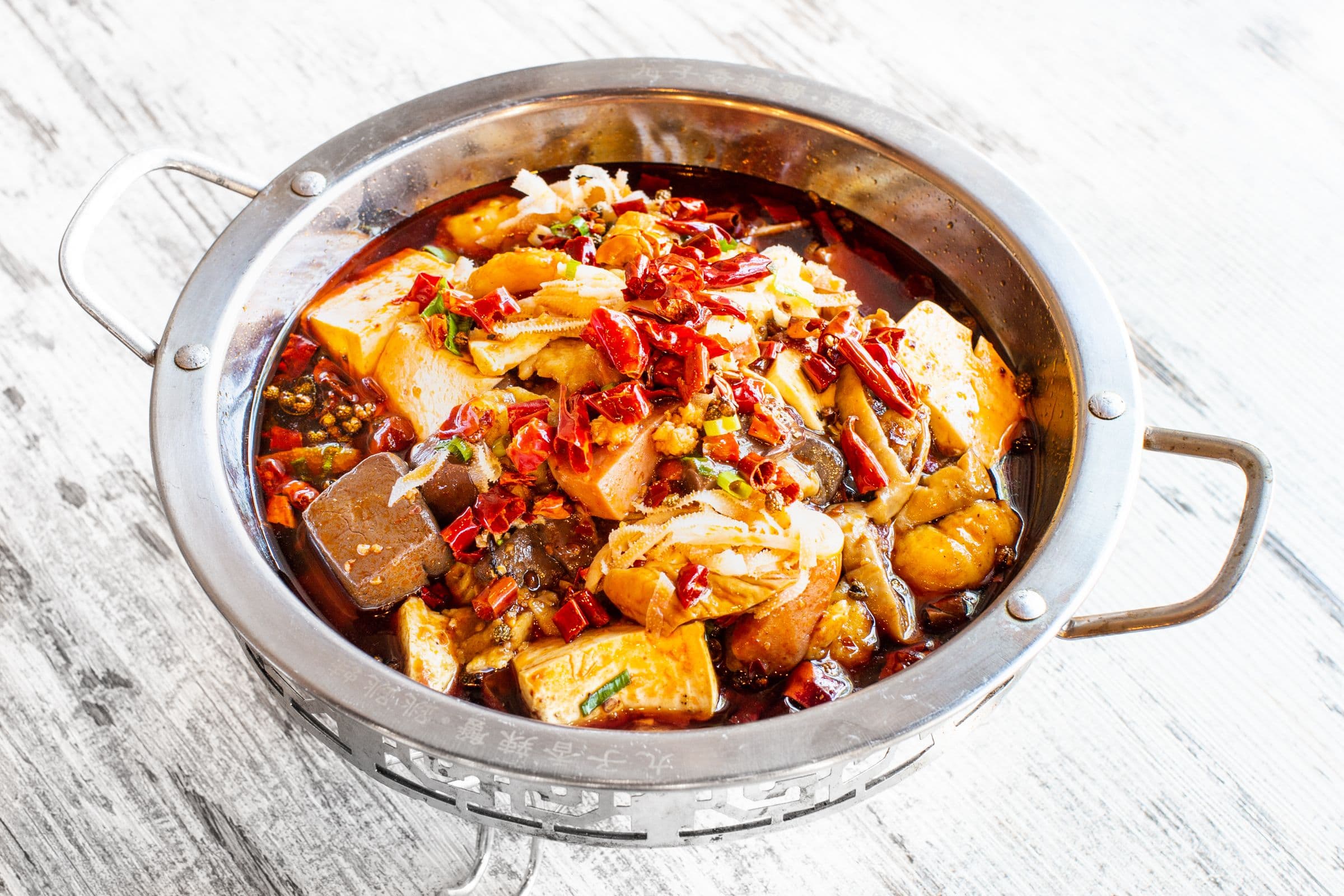 Tingly Spicy Hot Pot with Rice 精品毛血旺+白米饭