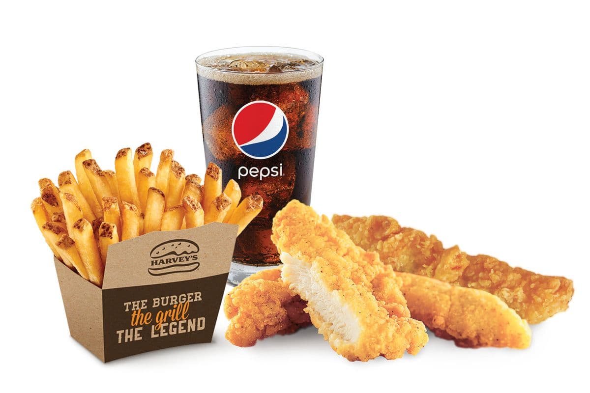 Trio Lanières de poulet (4 morceaux) / Chicken Strips Combo (4 Pieces)