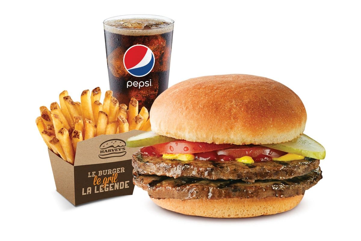 Trio Burger Junior double / Double Jr. Burger Combo