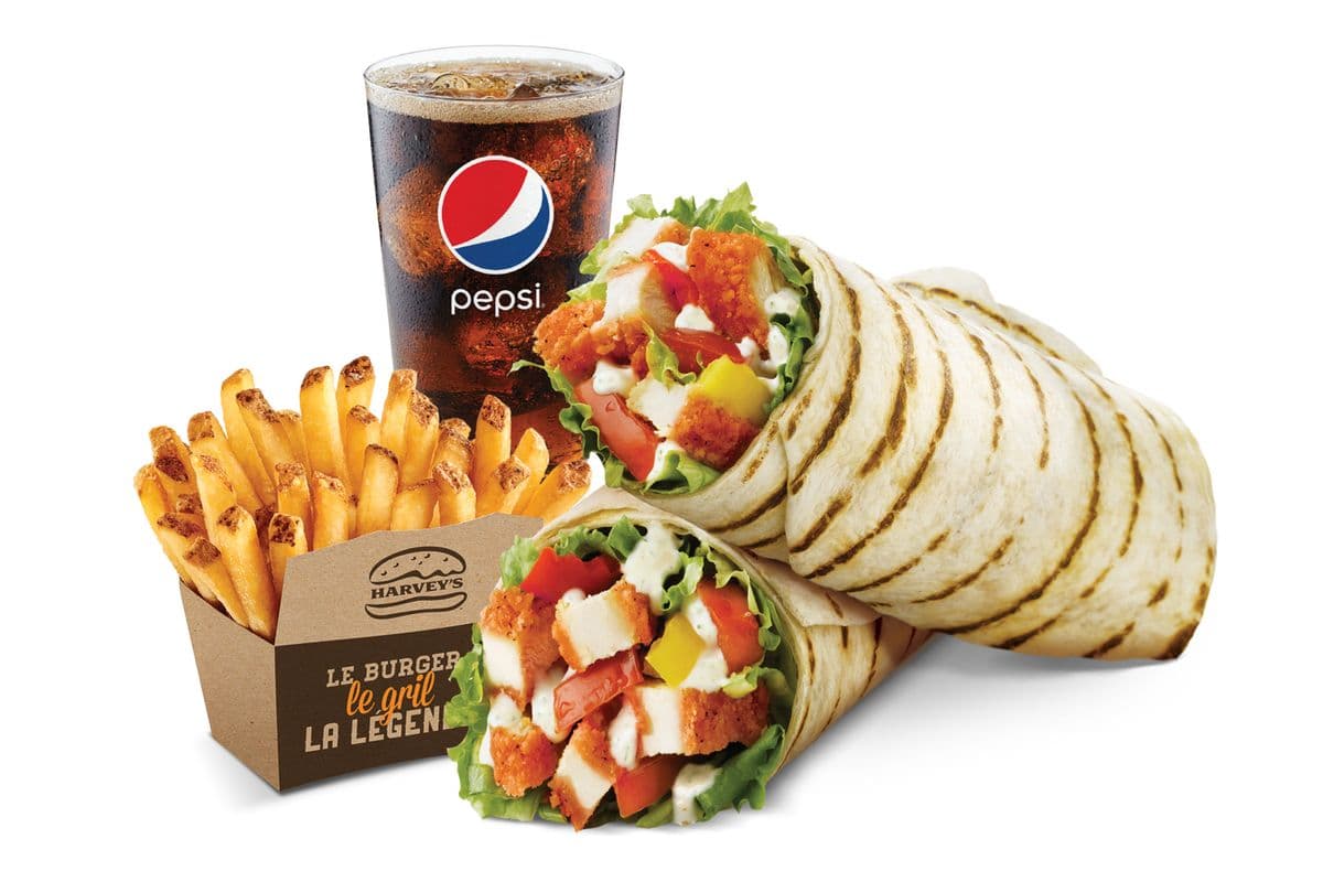 Trio Wrap au poulet Buffalo / Buffalo Chicken Wrap Combo