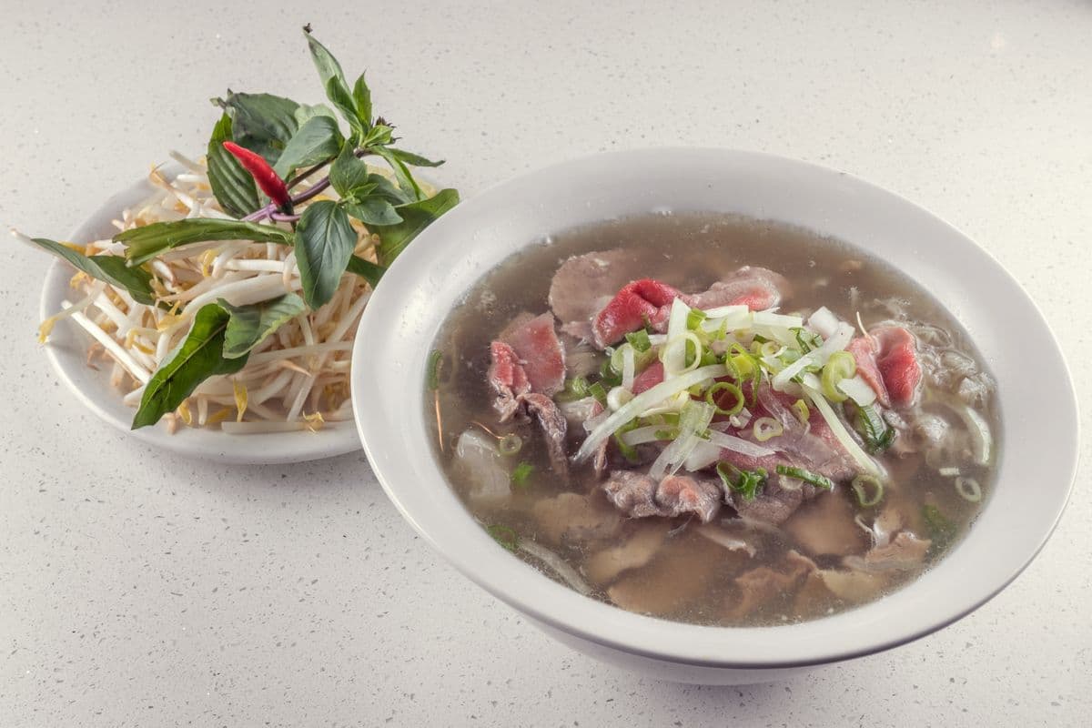 P1. House Special Beef Rice Noodle Soup - Pho Dac Biet