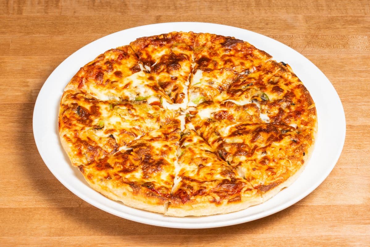 1. 10" Medium Pepperoni, Mushroom, and Green Pepper Pizza