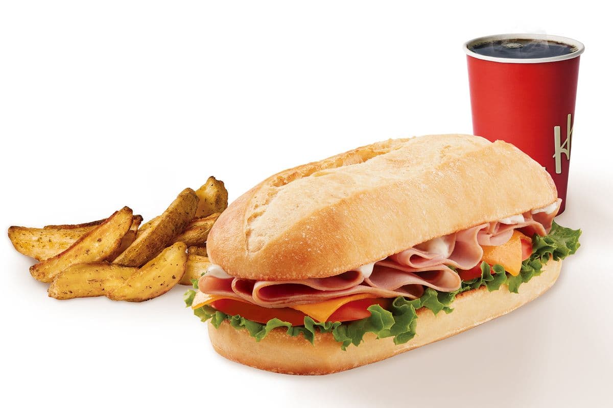 Trio Sandwich au jambon et fromage cheddar