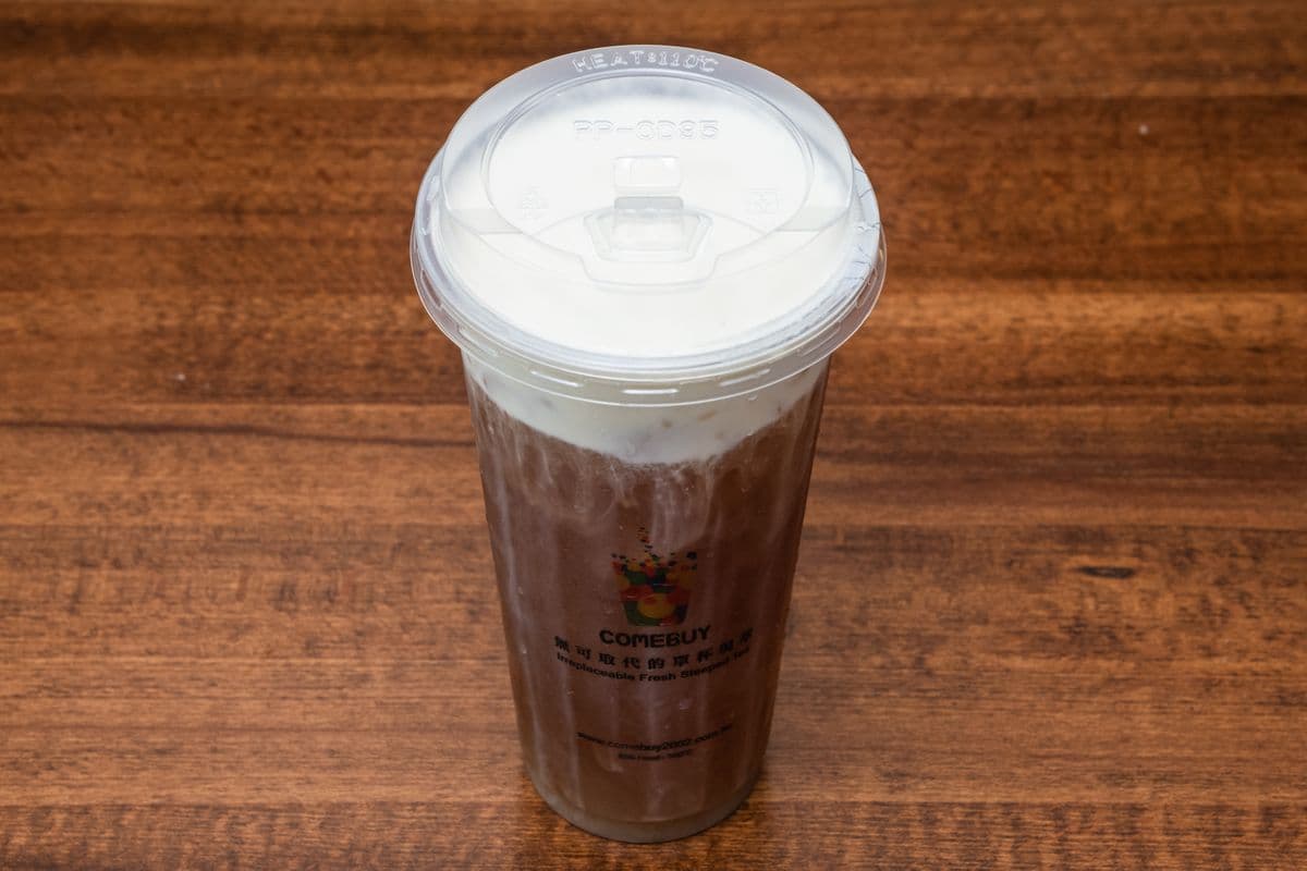 Iced Taiwan Roasted Oolong Teaccino (Large)