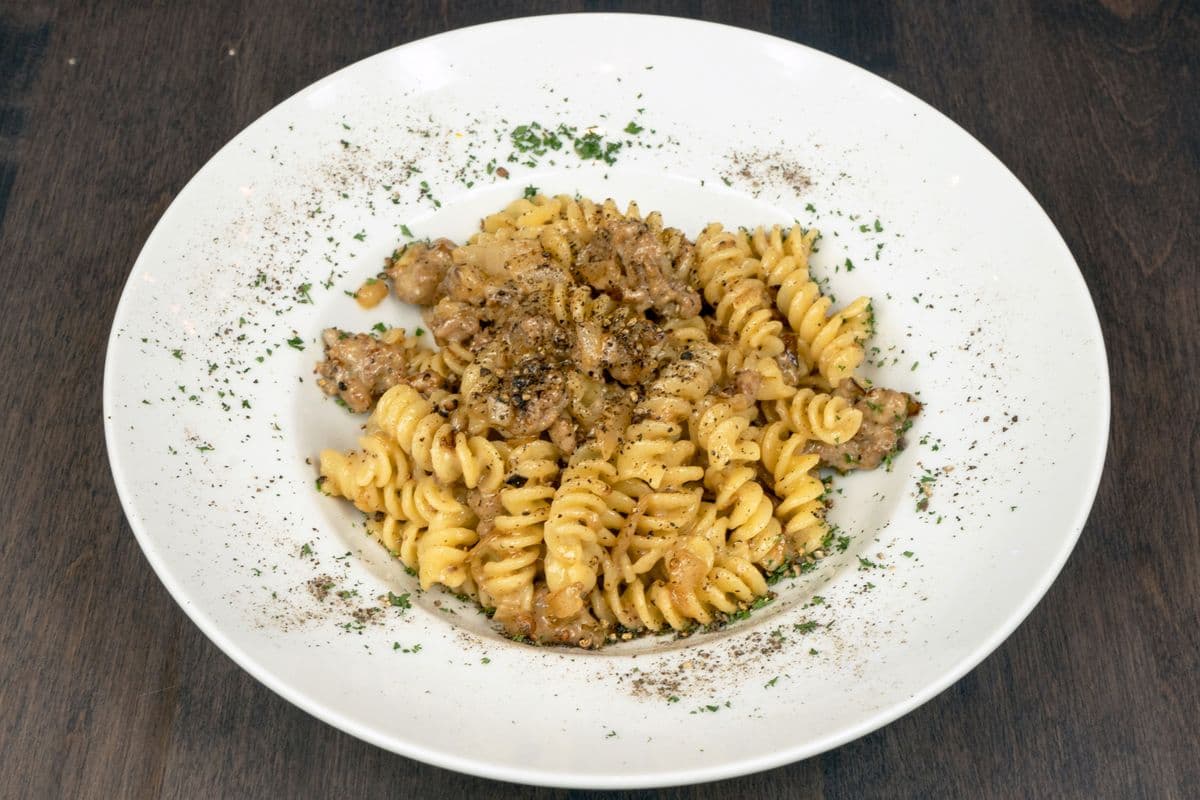 Fusilli with Sausage