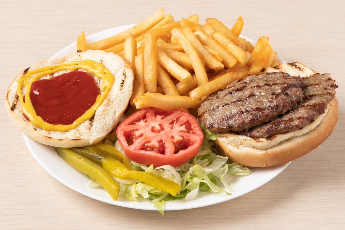 Hamburger and Fries