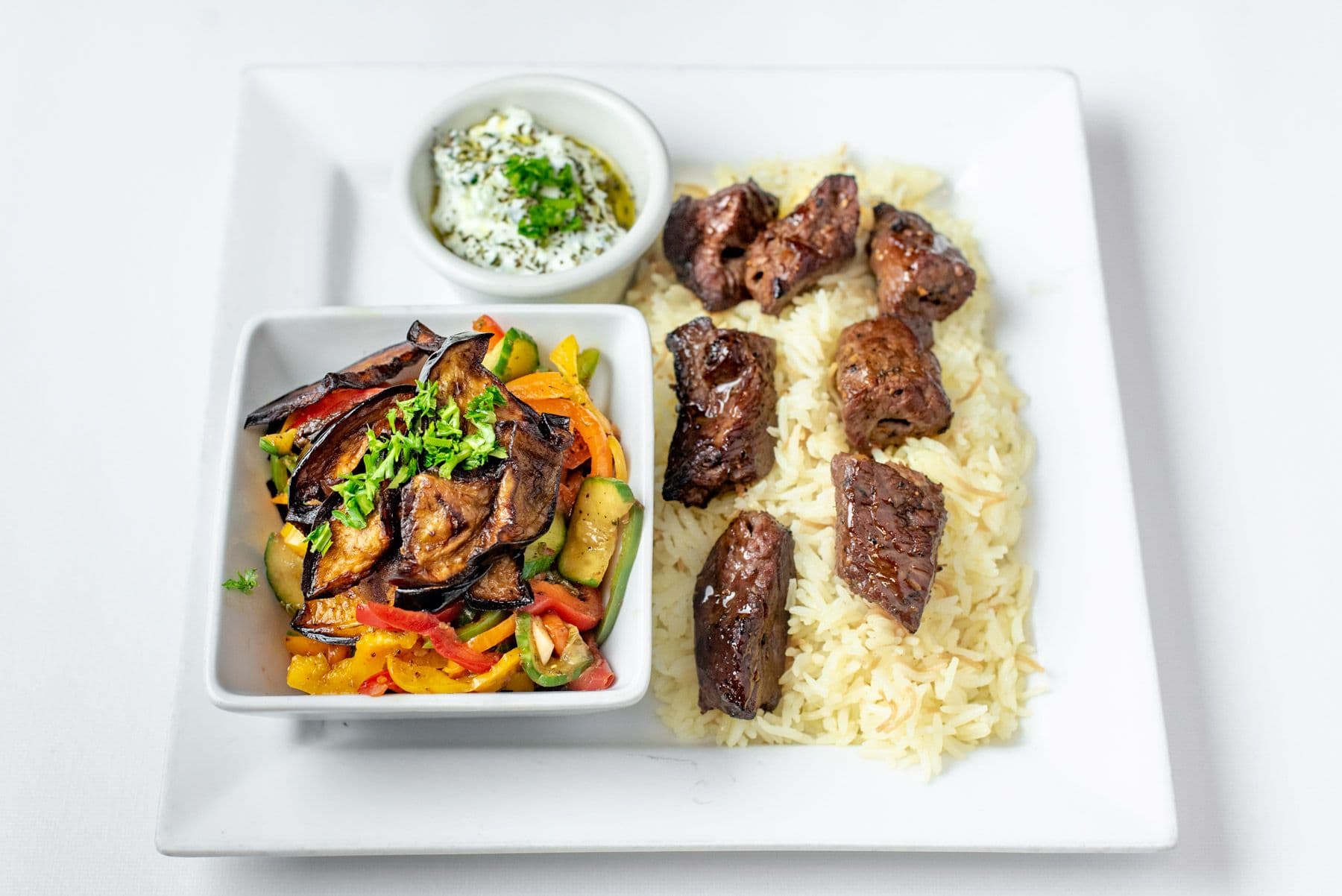 Beef Skewer Platter