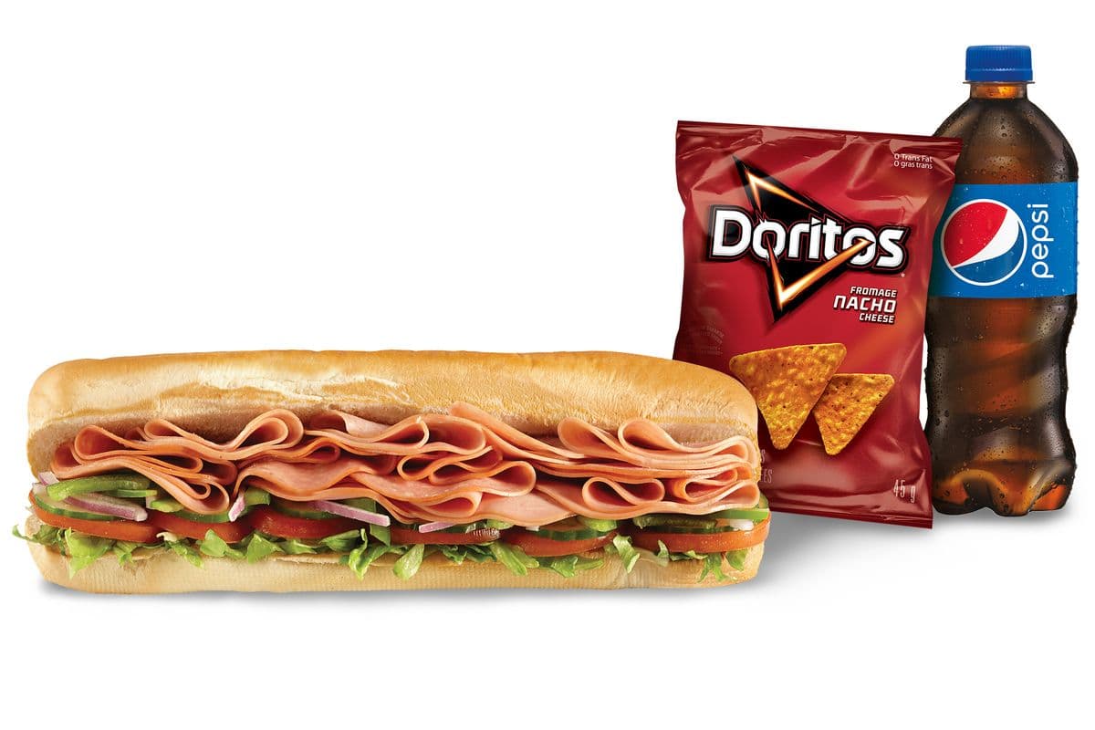 Combo combiné de viandes froides 12" / Footlong Cold Cut Combo Sub Combo (950-1500 Cals)