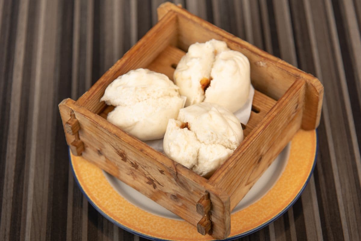 117. Steamed BBQ Pork Buns (3 pcs)