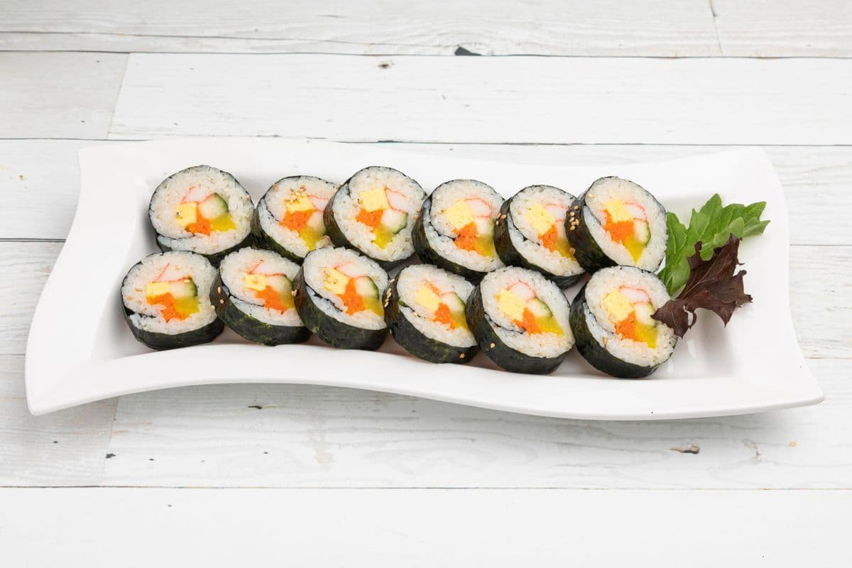 4. Rouleau de sushi Coréen coupé / Kim Bap