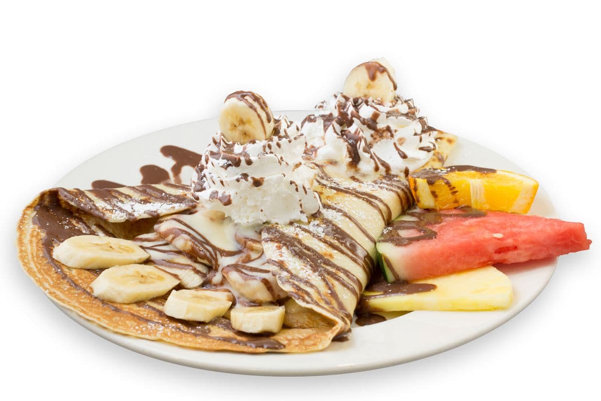 Banana and Hazelnut Chocolate Crepe