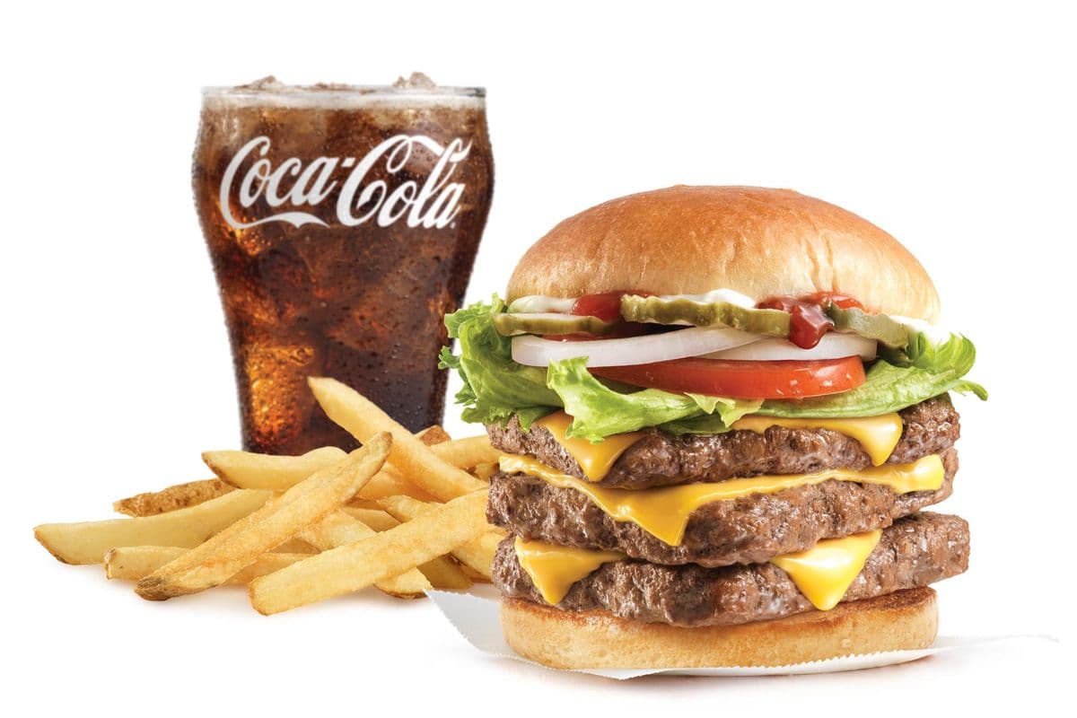 Combo hamburger fromage triple® de Dave / Dave's Triple® with Cheese Combo (Cals: 1350-1770)