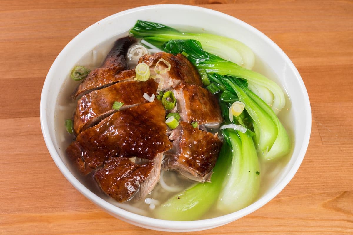 O3. One-Dish BBQ Combo on Noodle Soup