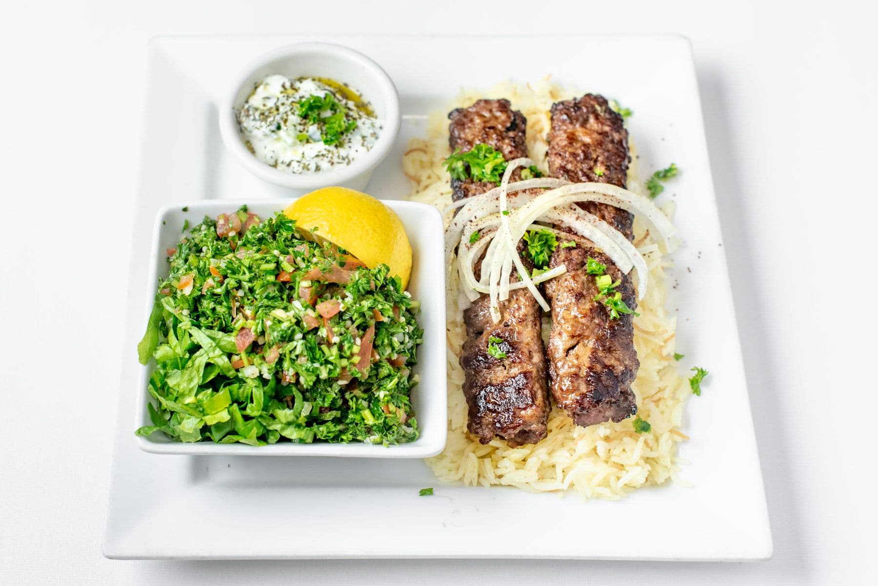 Lamb Kabab Platter