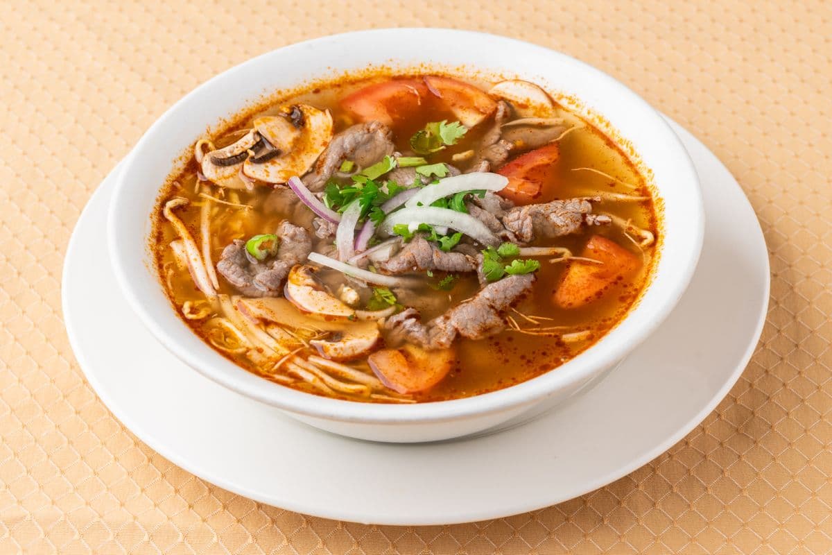 B52. Beef Tom Yum Soup