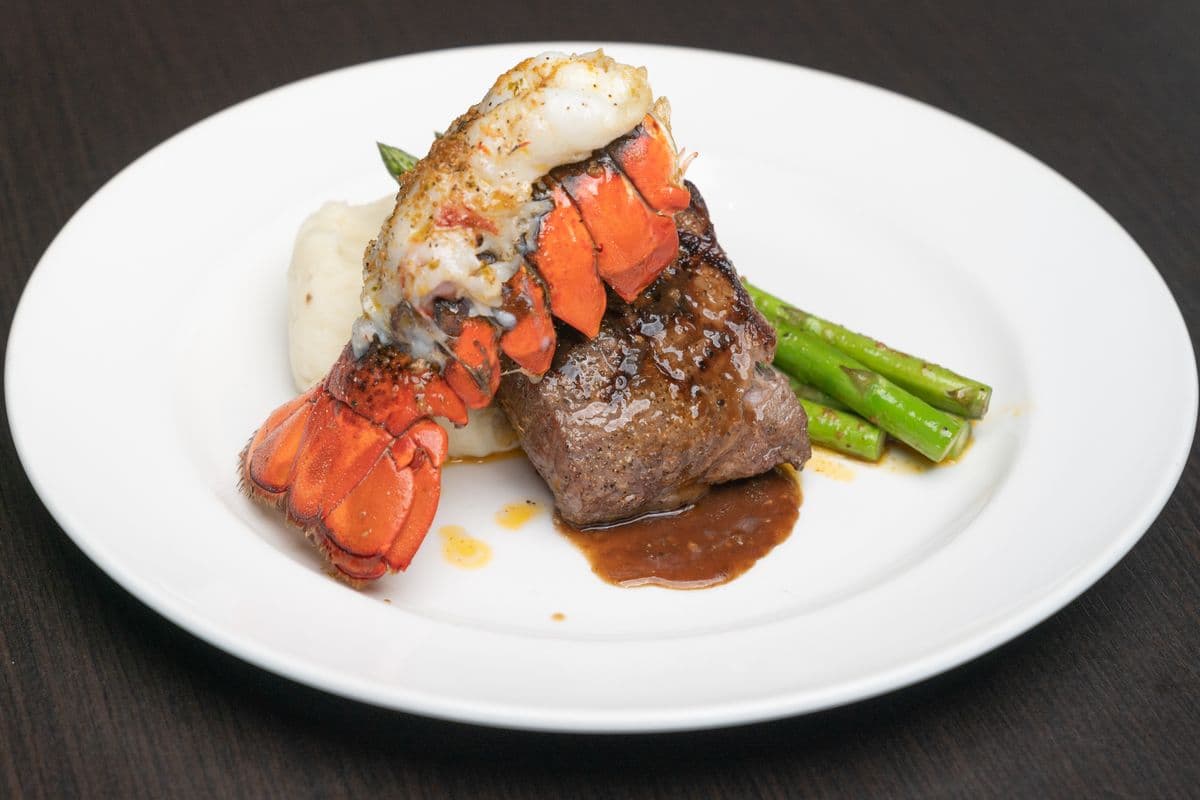 Steak (8 oz) and Lobster
