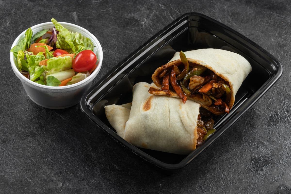 Jerk Chicken Roti Wrap