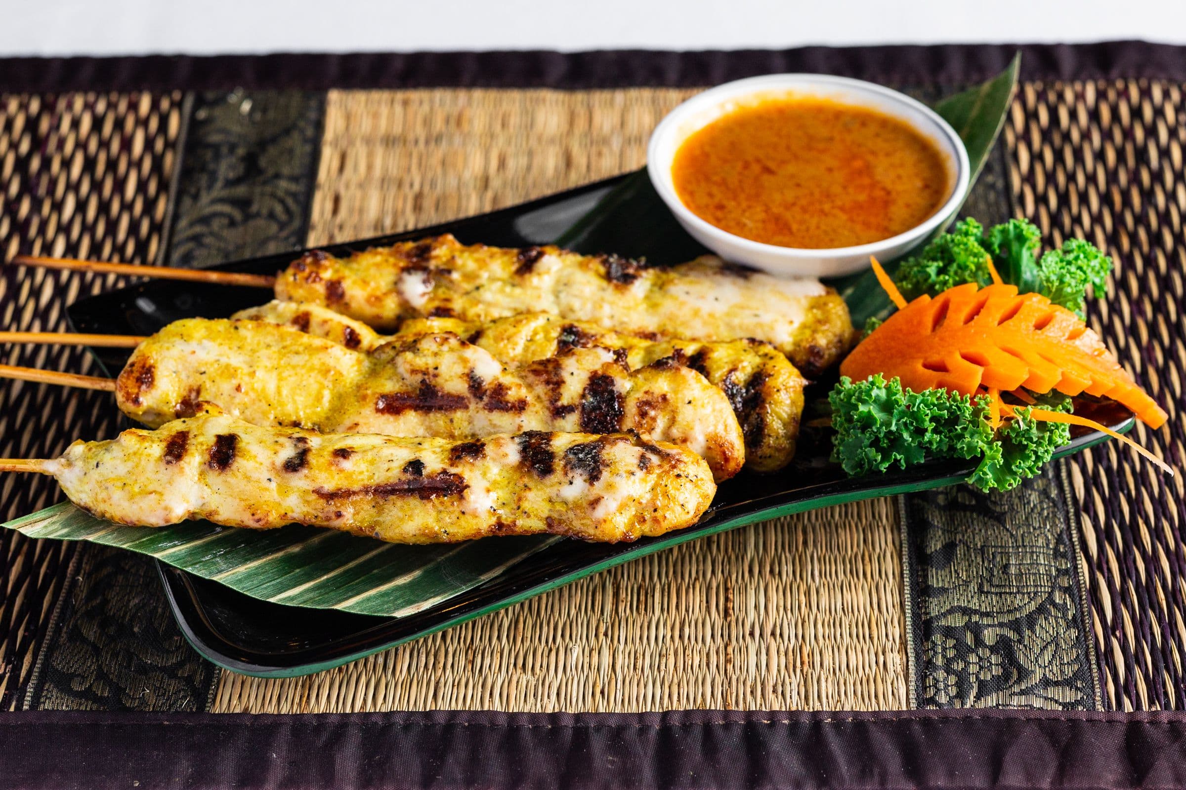 8. Chicken Satay (4 pcs)