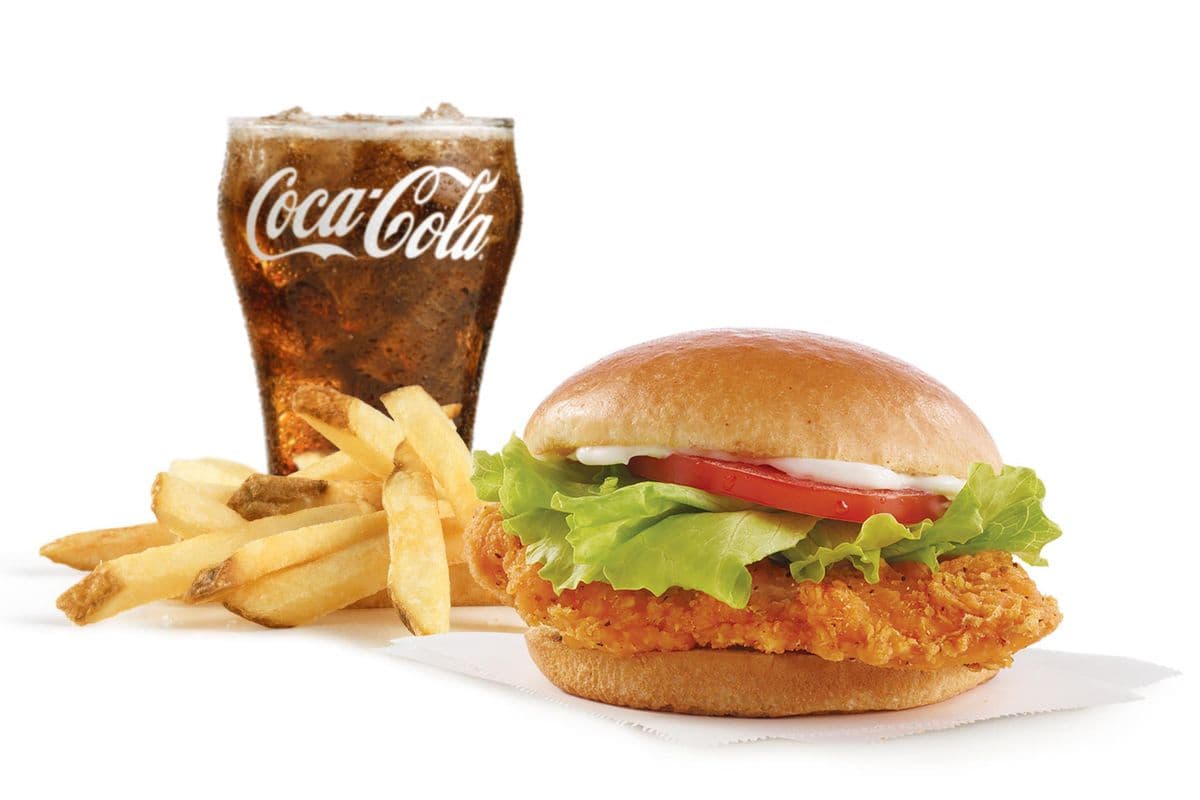 Combo sandwich de poulet épicé / Spicy Chicken Sandwich Combo (Cals: 640-1060)
