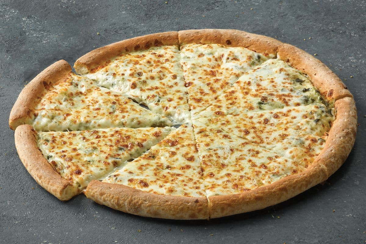 Large Spinach Alfredo Pizza