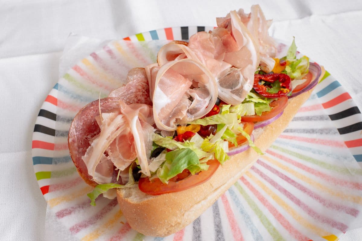 2. Six-Inch Happy Italian Panini (Pepper, Gypsy, Hungarian Salami, Mortadella, and Prosciutto)