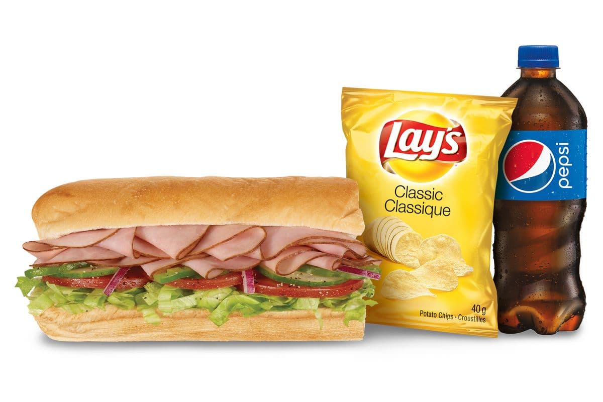 Combo jambon forêt noire 6" / 6" Black Forest Ham Sub Combo (410-960 Cals)