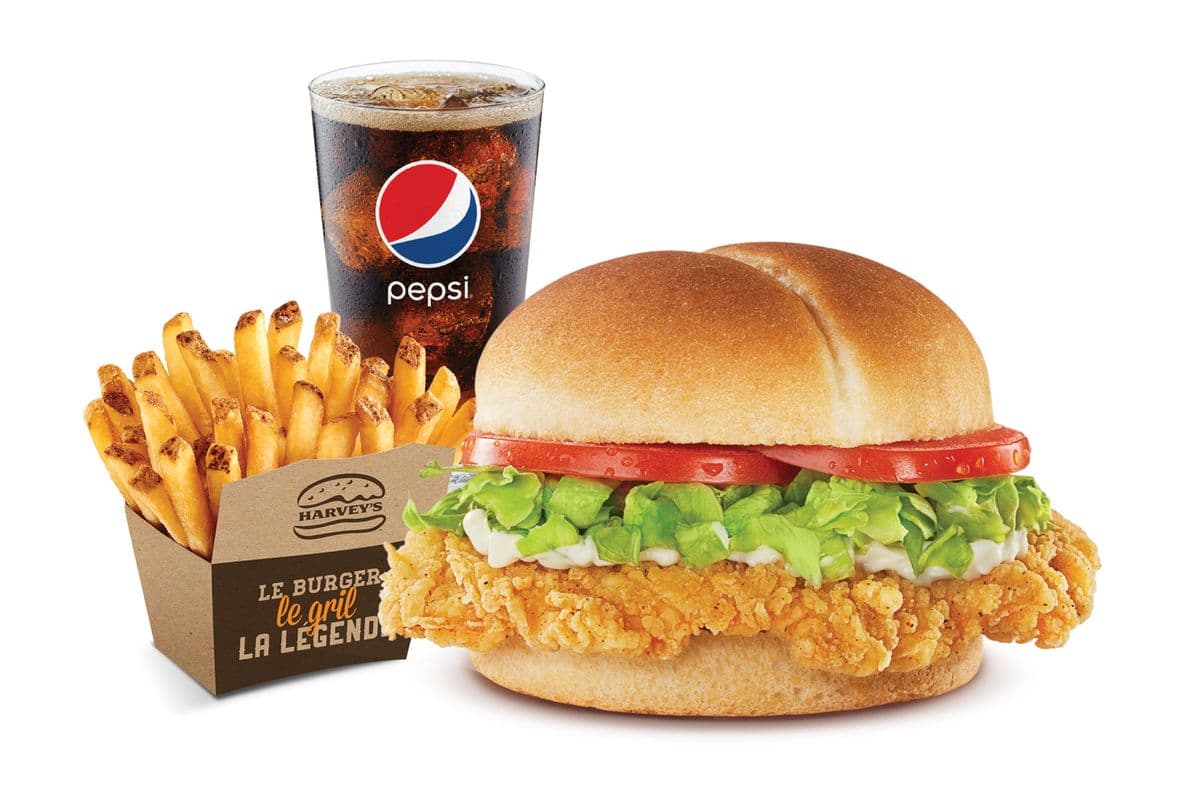 Trio Sandwich au poulet croustillant / Crispy Chicken Sandwich Combo