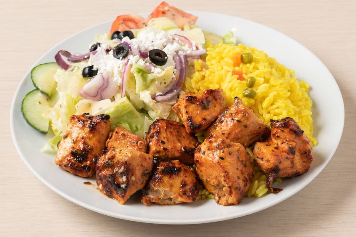 Chicken Souvlaki Dinner