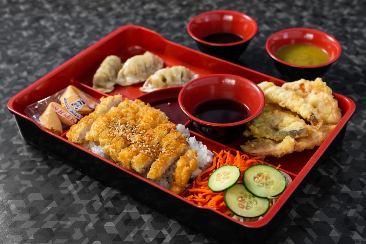 Chicken, Beef, or Pork Chop Bento