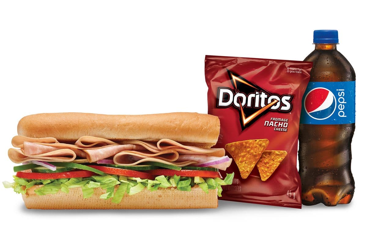 Combo combiné de viandes froides 6" / 6" Cold Cut Combo Sub Combo (540-1100 Cals)