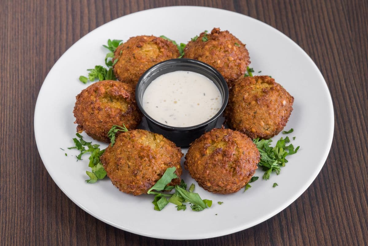 Falafel (6 pcs) with Tahini Salad (8 oz)