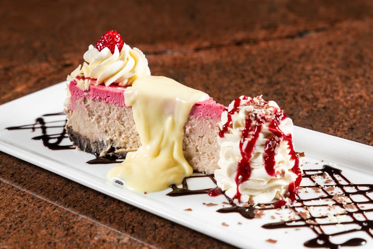 White Chocolate Raspberry Cheesecake