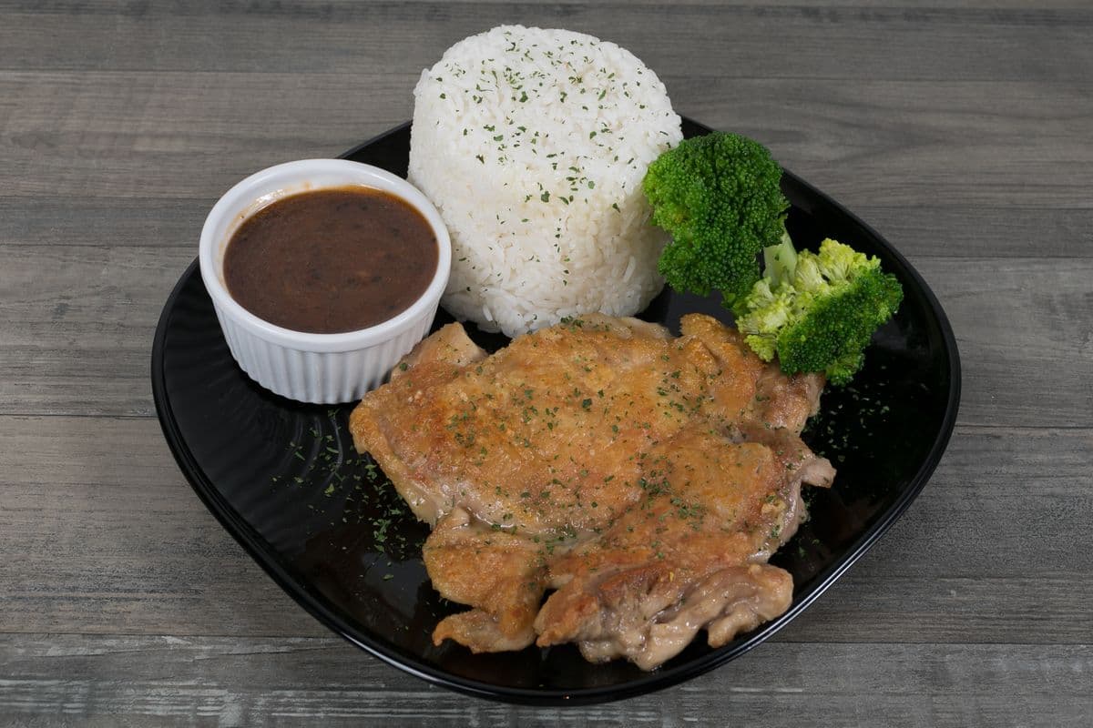 Garlic Pepper Chicken Rice Bowl