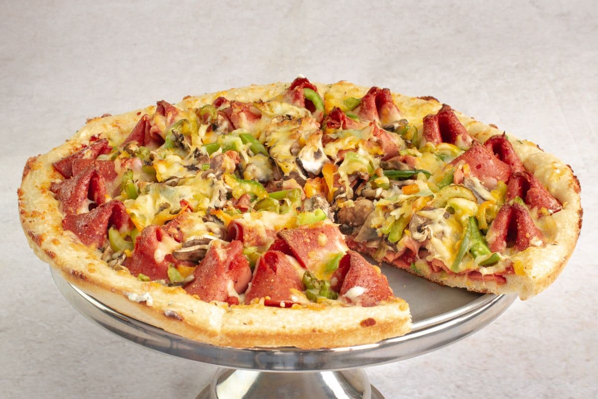 12" Large Three-Topping Pizza (DEEP DISH)