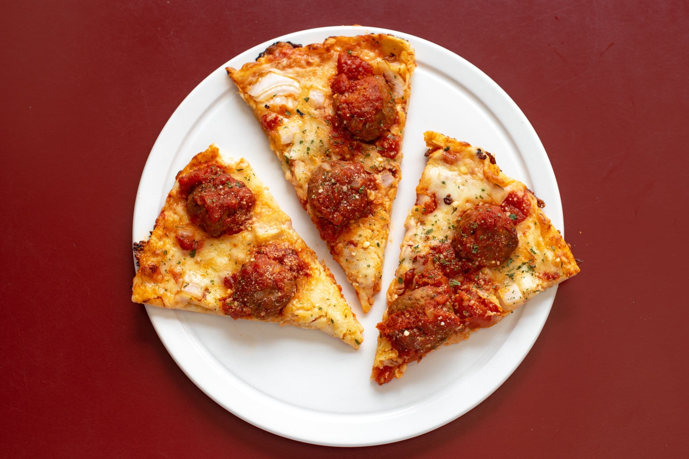Mamma's Meatball Pizza