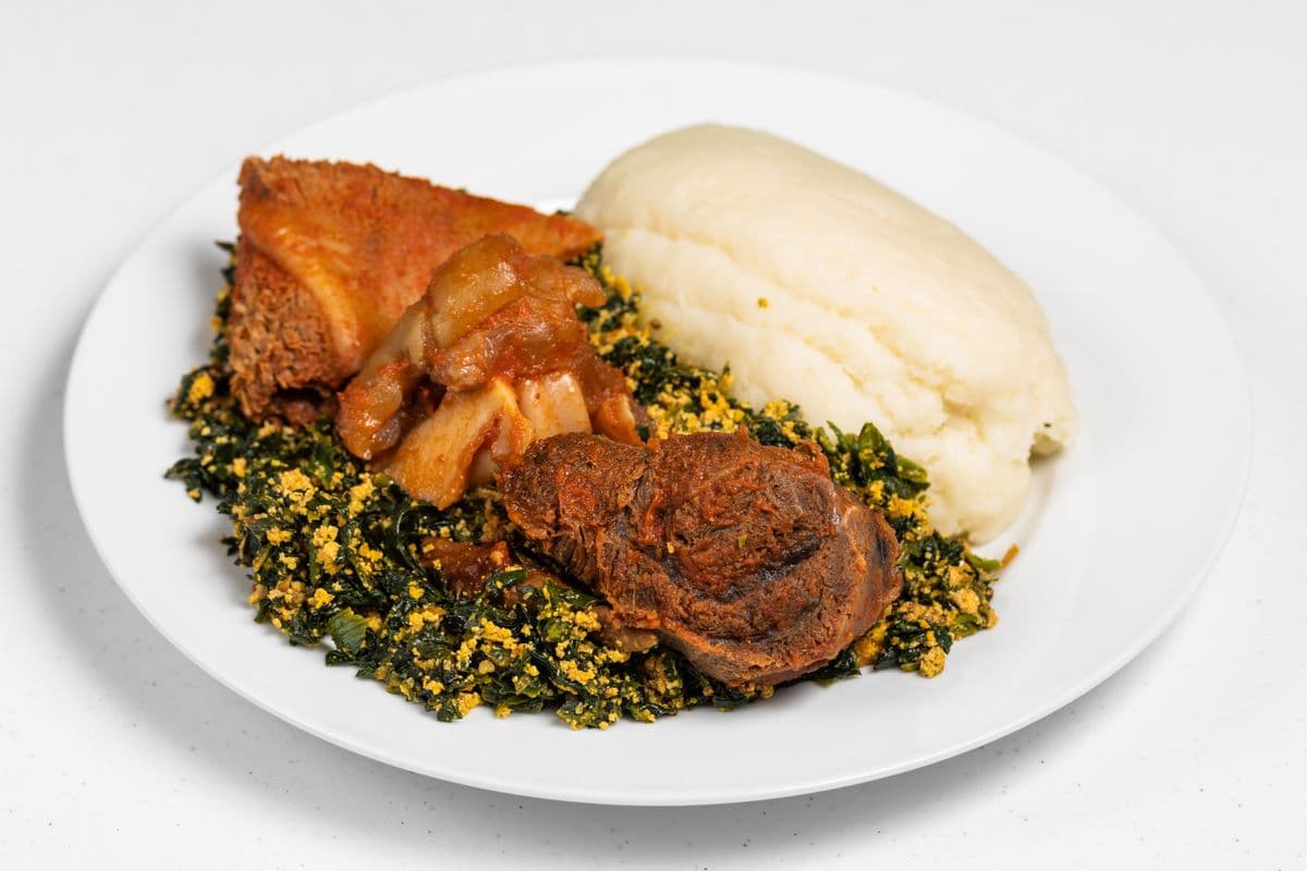 Efo Egusi with Assorted Meat